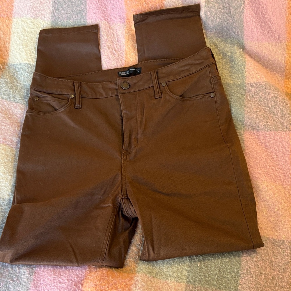 Simply Vera Vera Wang Chocolate Skinny Jeans